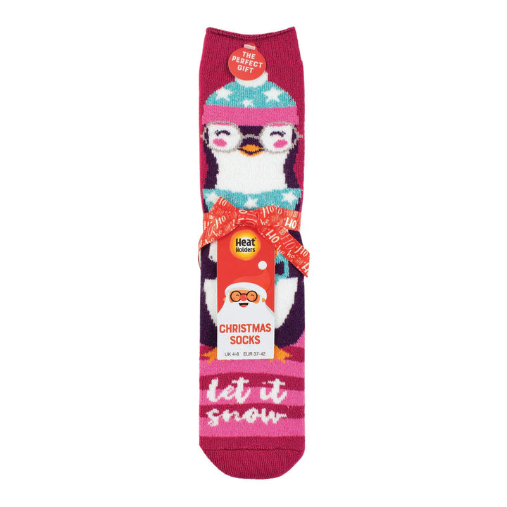 HEAT HOLDERS Lite Christmas Socks - Womens UK 4-8