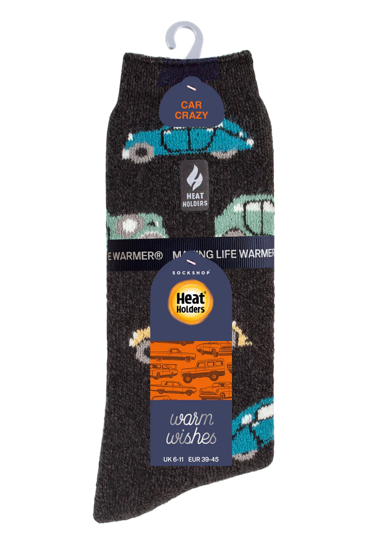 Heat Holders Warm Wishes Hobby Men's Lite Sock - TRANSPORT
