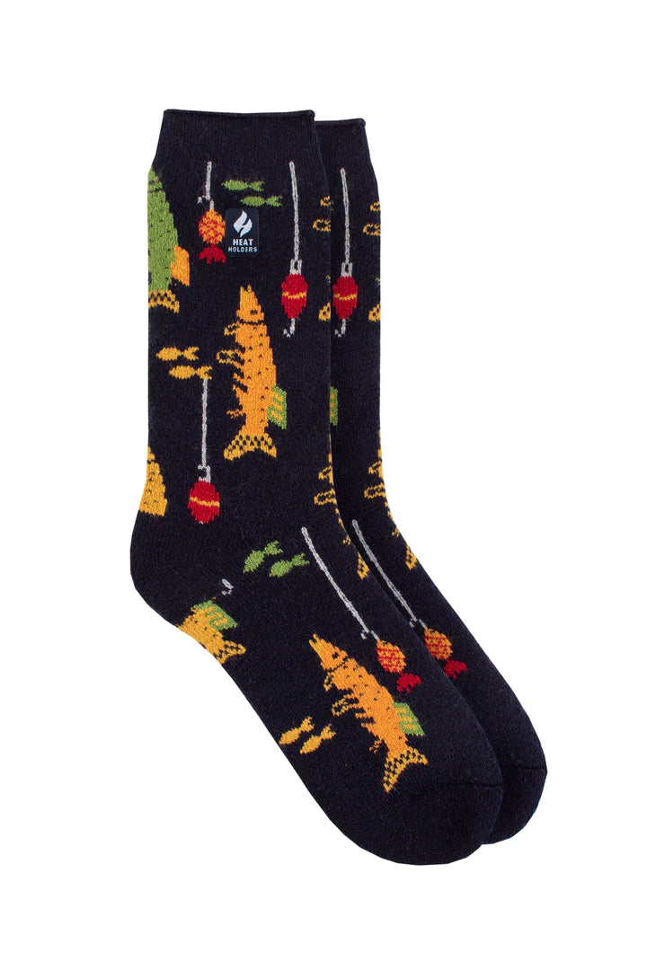 Heat Holders Warm Wishes Hobby Men's Lite Sock - FISHING