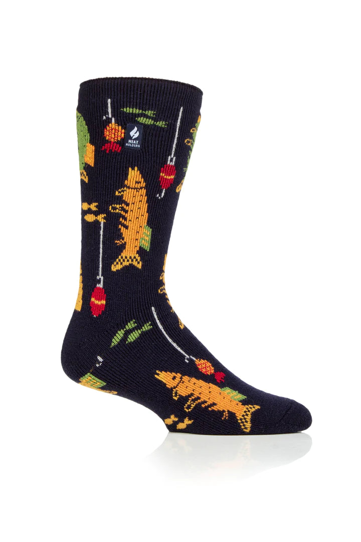 Heat Holders Warm Wishes Hobby Men's Lite Sock - FISHING