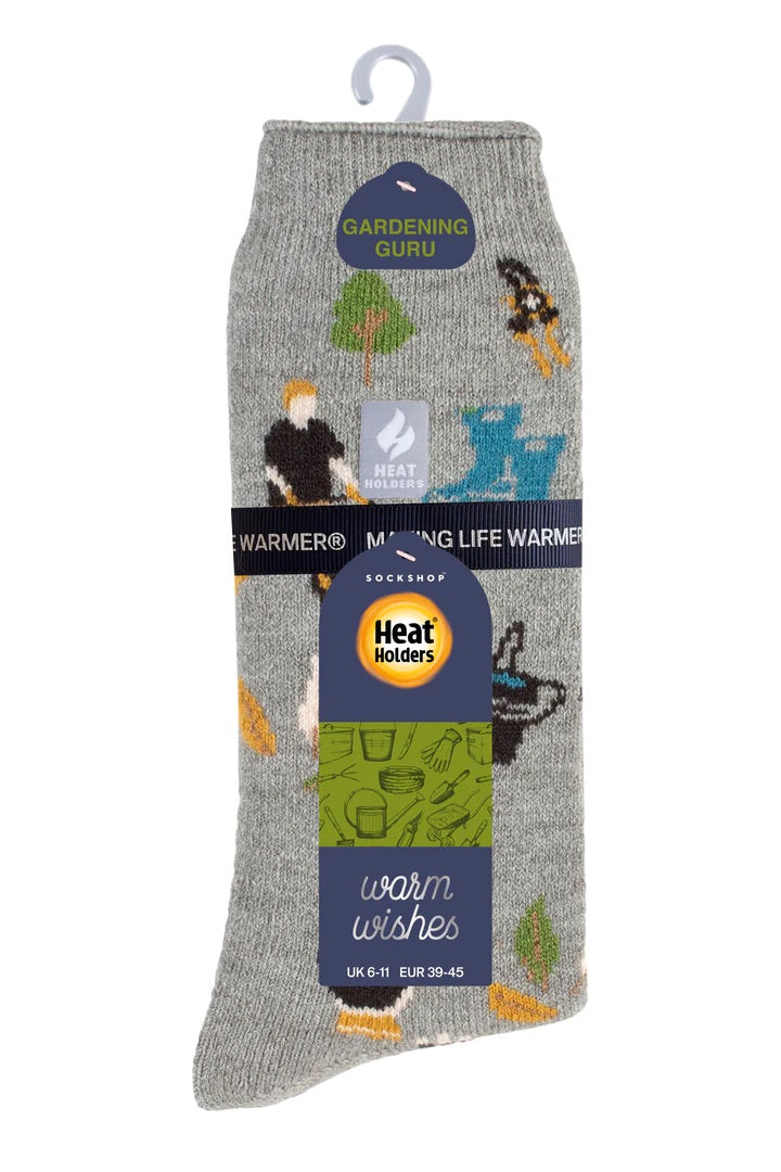 Heat Holders Warm Wishes Hobby Men's Lite Sock - GARDENING