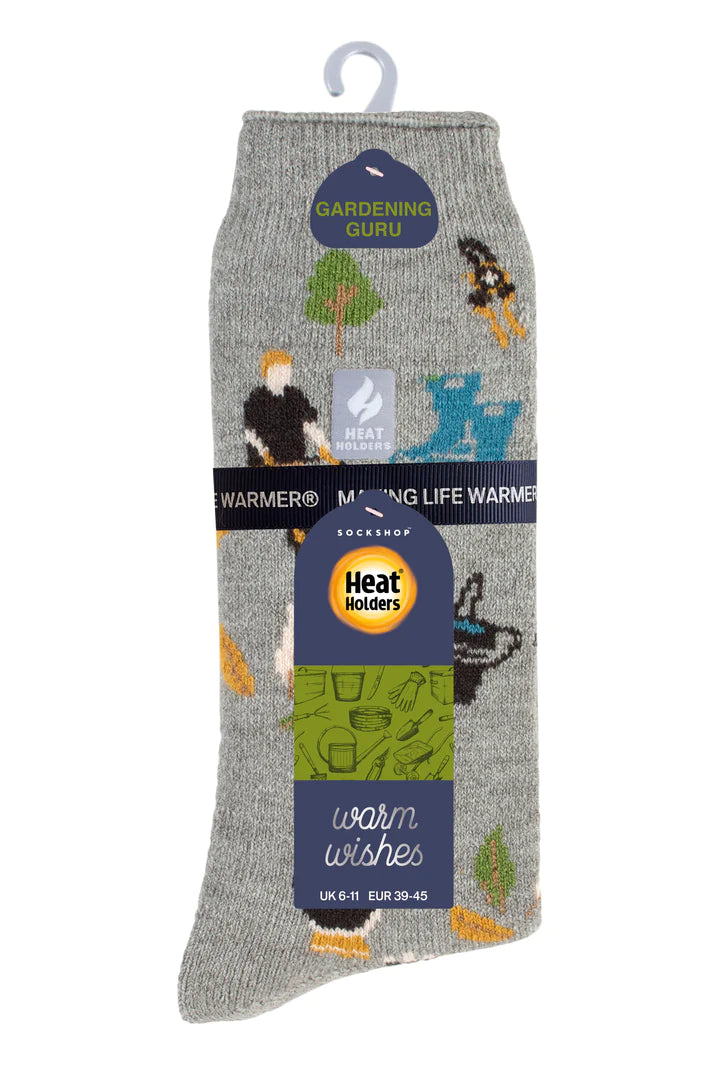 Heat Holders Warm Wishes Hobby Men's Lite Sock - GARDENING