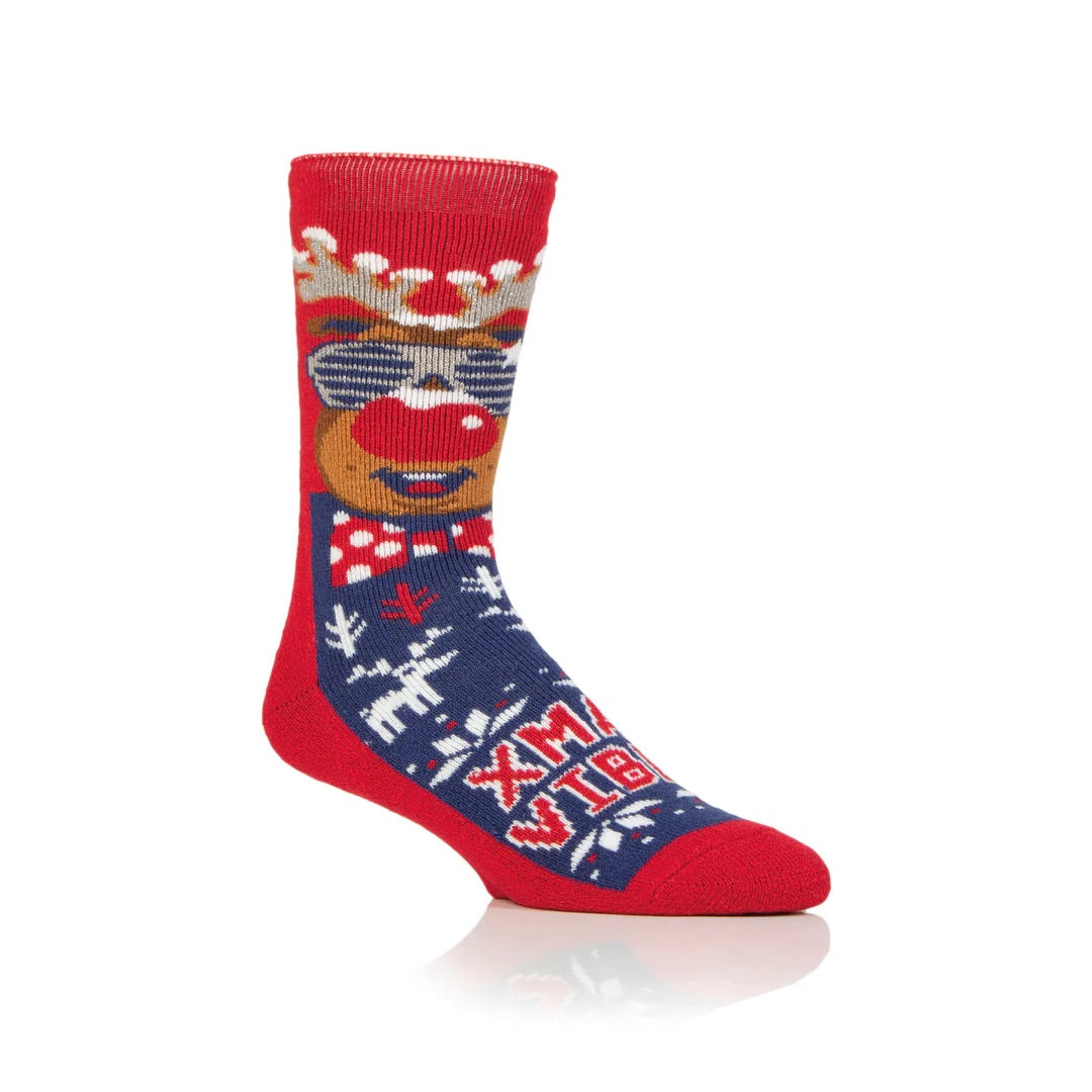 HEAT HOLDERS Lite Christmas Socks - Mens 6-11