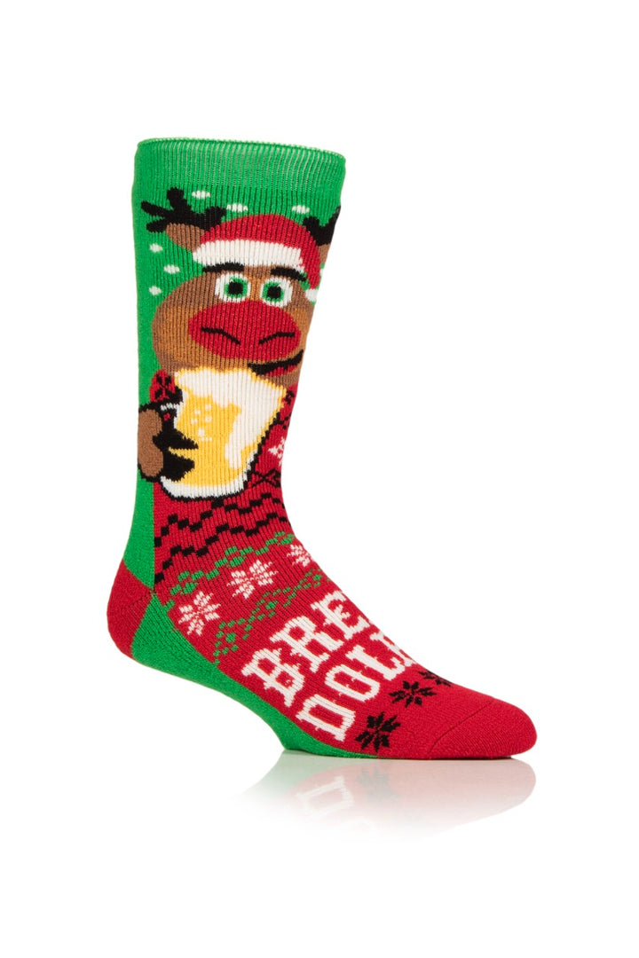 HEAT HOLDERS Lite Christmas Socks - Mens 6-11