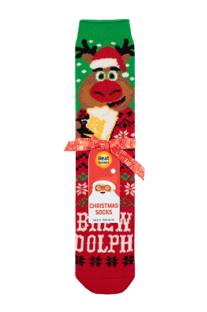 HEAT HOLDERS Lite Christmas Socks - Mens 6-11