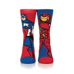 Load image into Gallery viewer, HEAT HOLDERS 1Pk Licensed Lite Thermal Marvel Iron Man &amp; Captain America Socks - Mens
