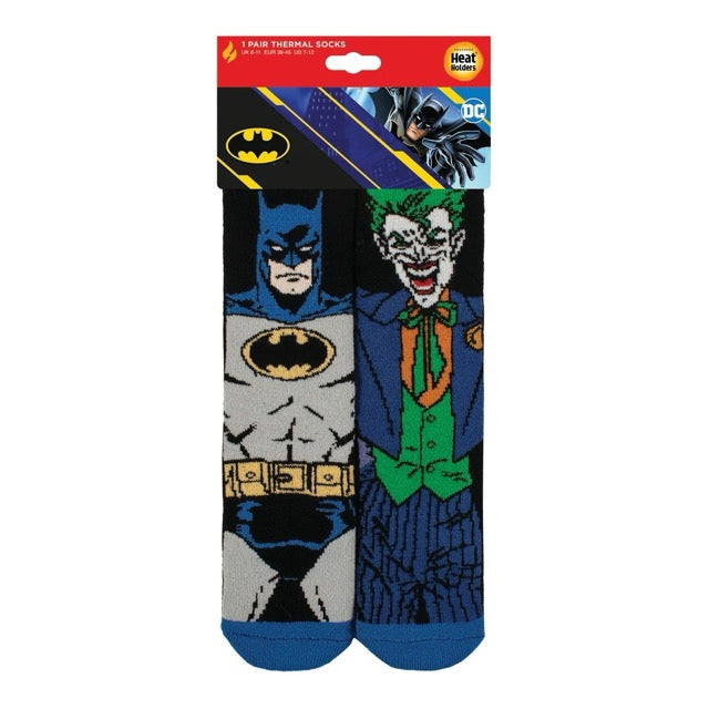 HEAT HOLDERS 1Pk Licensed Lite Thermal Batman & Joker Socks - Mens