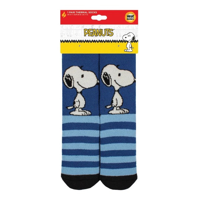 HEAT HOLDERS 1Pk Licensed Lite Thermal Peanuts Socks - Mens
