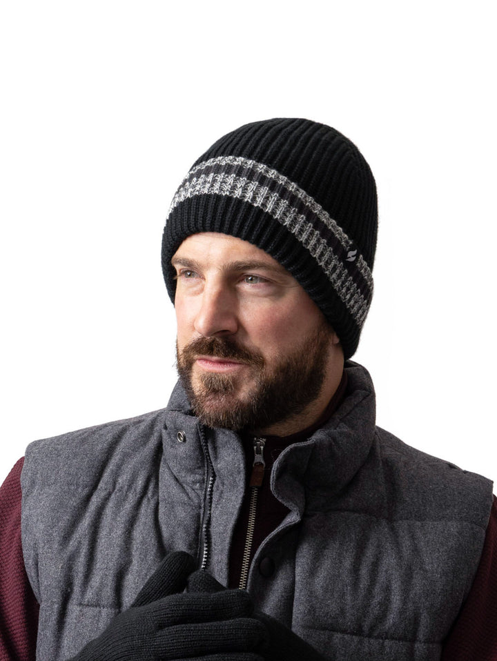 HEAT HOLDERS Men's Thermal Turn Over Cuff Arran Beanie