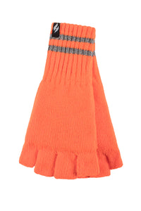 HEAT HOLDERS WorkForce Fingerless Thermal Gloves with Reflective Stripe