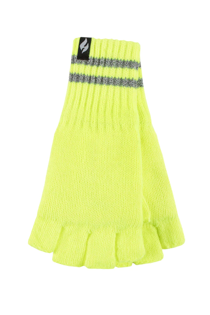 HEAT HOLDERS WorkForce Fingerless Thermal Gloves with Reflective Stripe