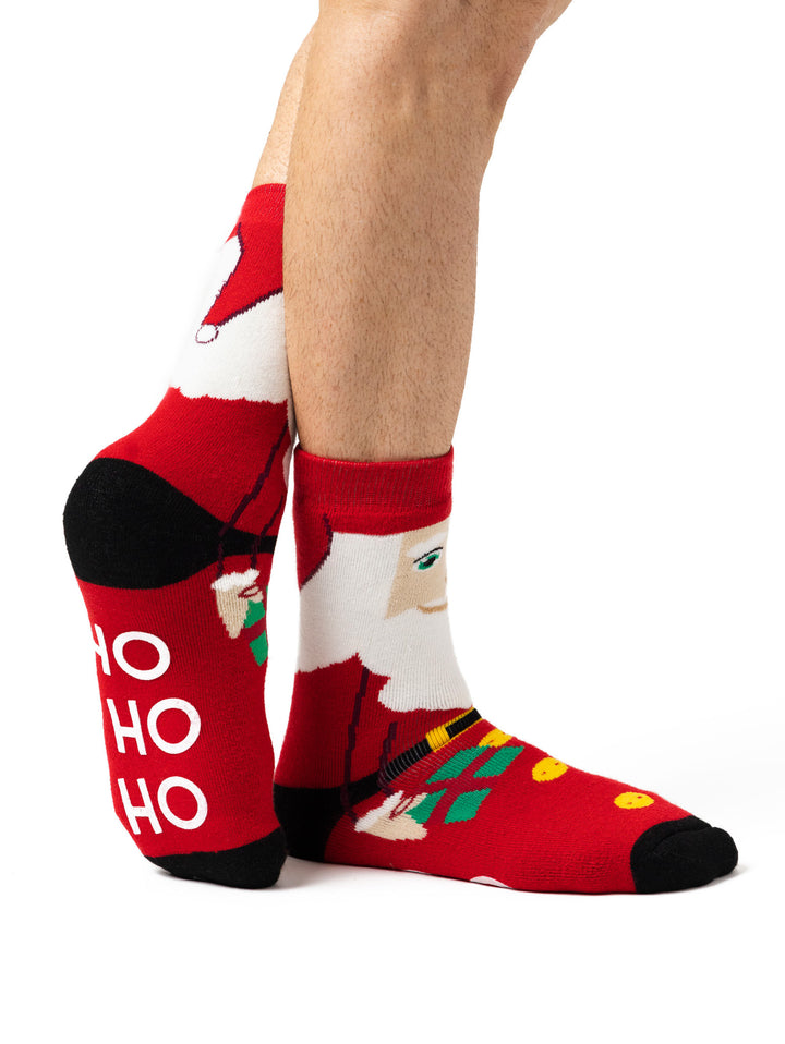 HEAT HOLDERS Christmas Dual Layer Slipper Socks -Mens 6-11