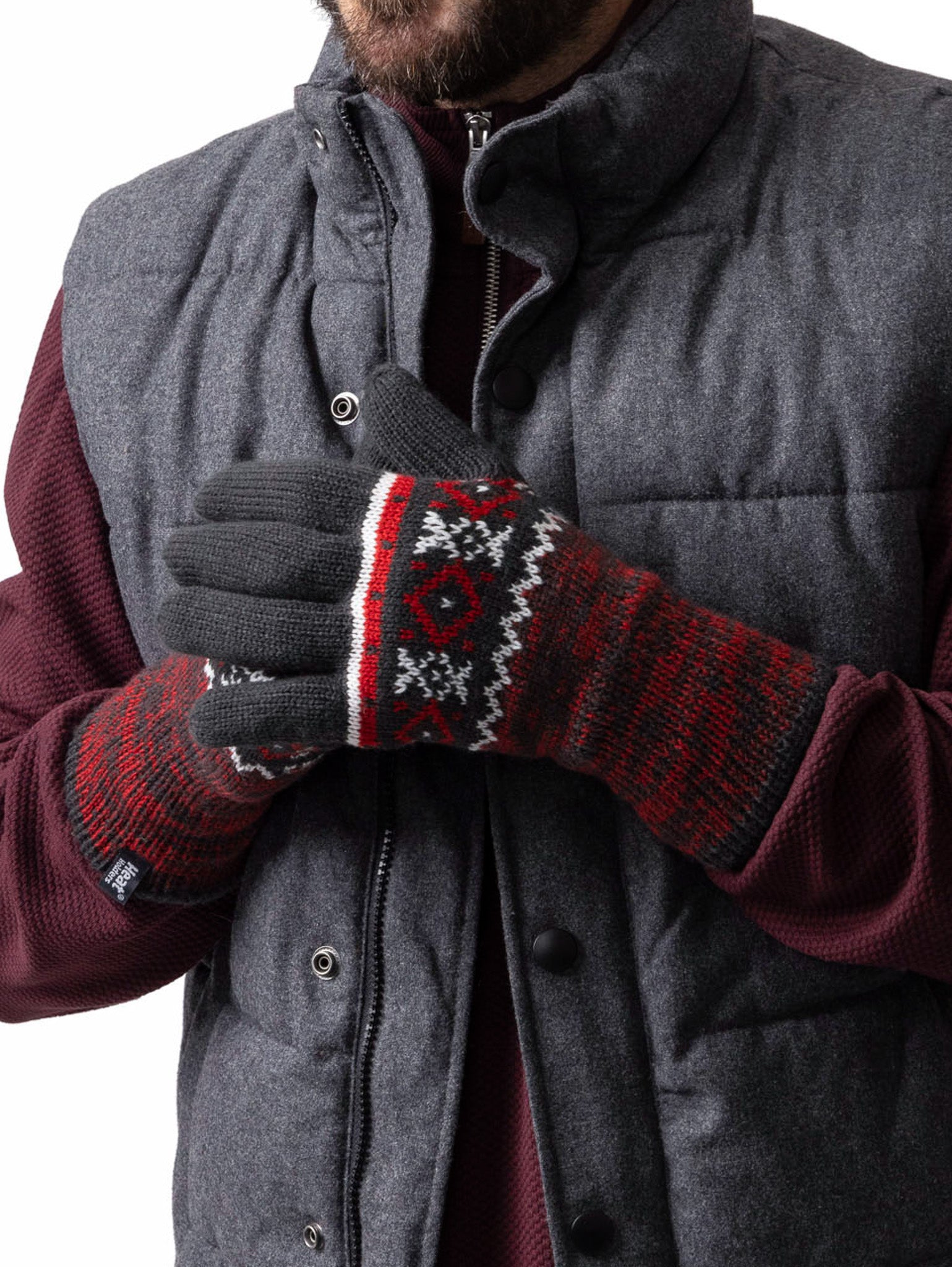 HEAT HOLDERS Karlstad Jacquard Thermal Gloves- Mens