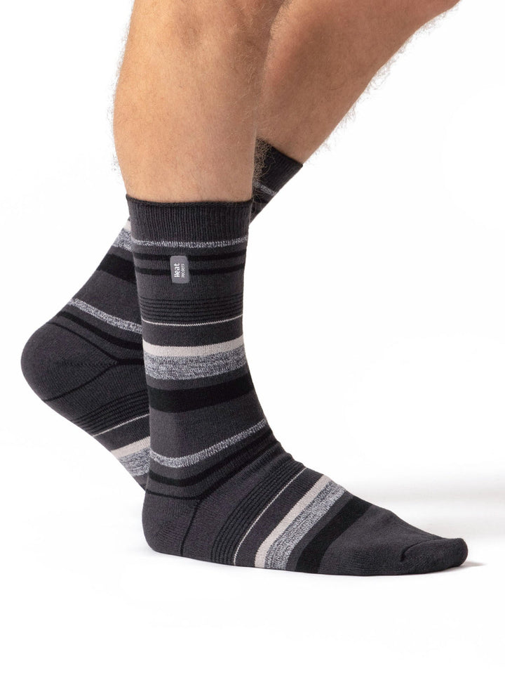 HEAT HOLDERS Ultra Lite Thermal Socks - Men's Stripes