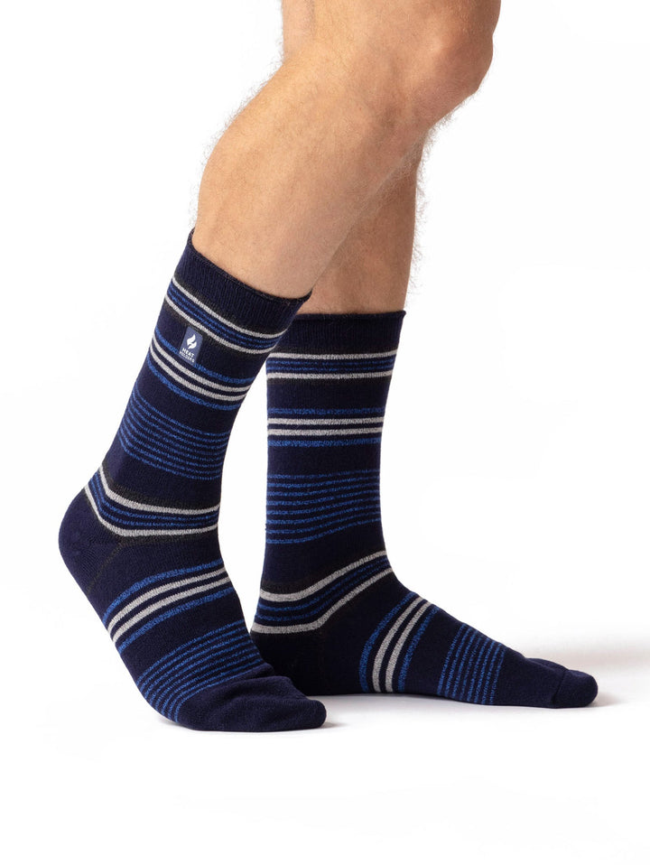 HEAT HOLDERS Ultra Lite Thermal Socks - Men's Stripes