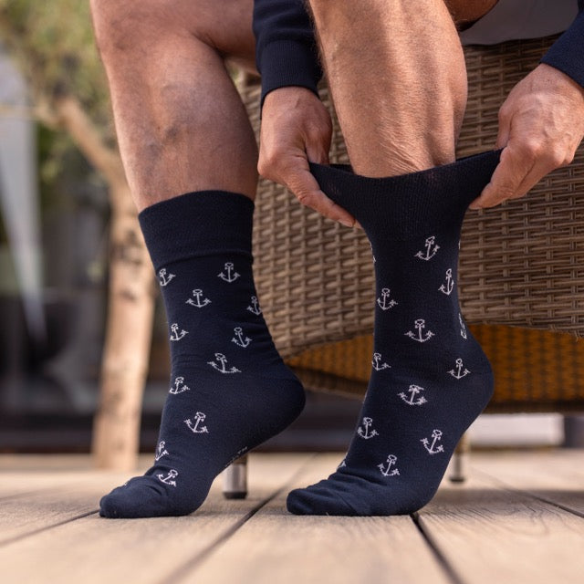 GENTLE GRIP 3Pk Holiday Crew Socks - Men's