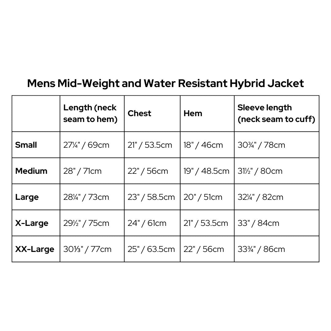 HEAT HOLDERS Mens Mid-Weight and Water Resistant Hybrid Jacket