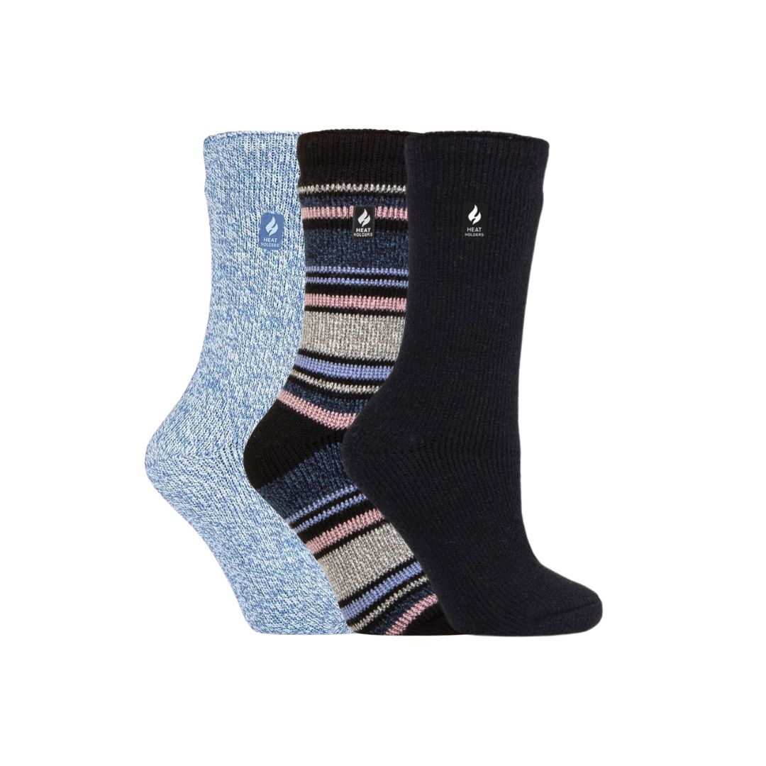 HEAT HOLDERS Original Thermal Womens Sock Bigfoot - 3 Pair Bundle