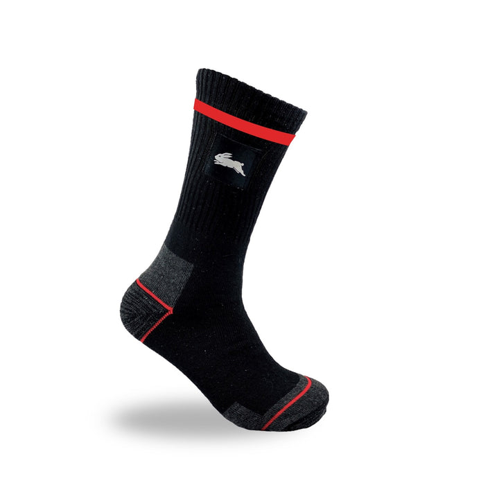 NRL South Sydney Rabbitohs 2Pk Heavy Duty Work Sock