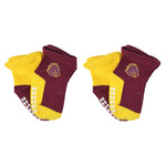 Load image into Gallery viewer, NRL Brisbane Broncos  4 Pairs Infant Socks
