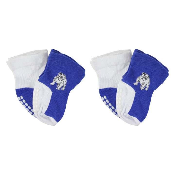 NRL Canterbury Bulldogs 4 Pairs Infant Socks