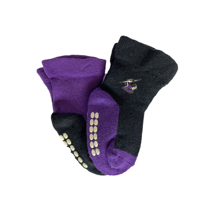 NRL Melbourne Storm 4 Pairs Infant Socks