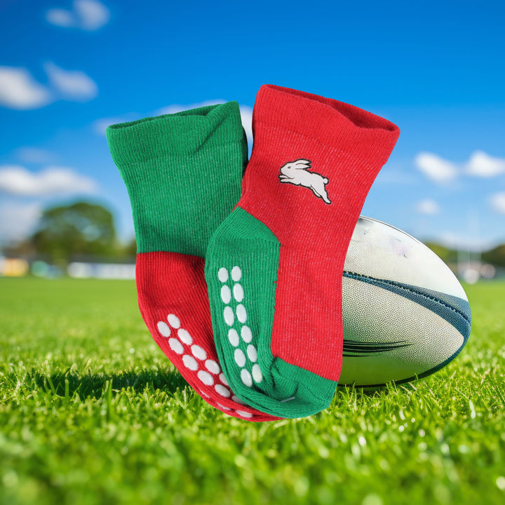 NRL South Sydney Rabbitohs 4 Pairs Infant Socks