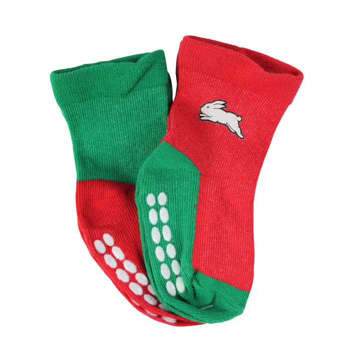 NRL South Sydney Rabbitohs 4 Pairs Infant Socks