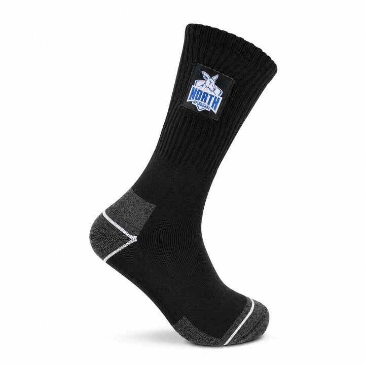 AFL North Melbourne Kangaroos 2pk Heavy Duty Work Socks