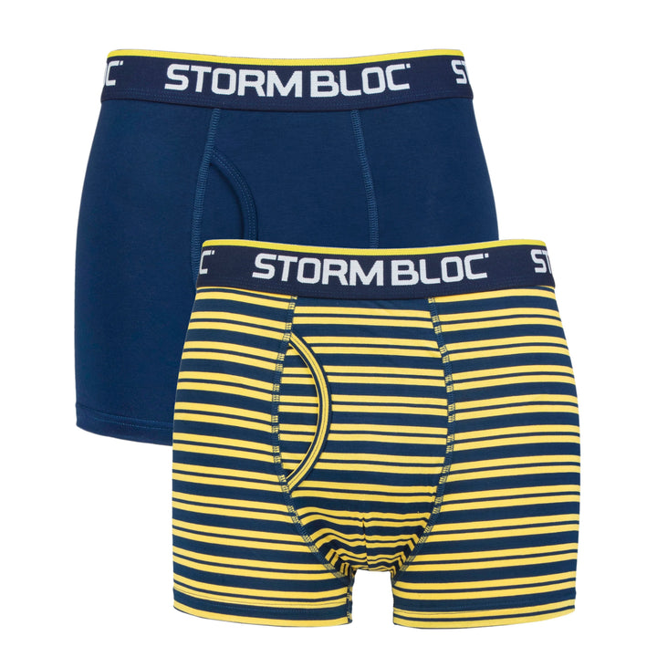 STORM BLOC 2PK Bamboo Blend Fitted Trunks - Men's