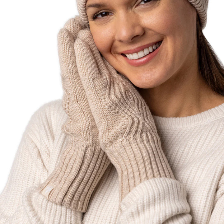 HEAT HOLDERS Tampere Cable Knit Thermal Gloves - Womens