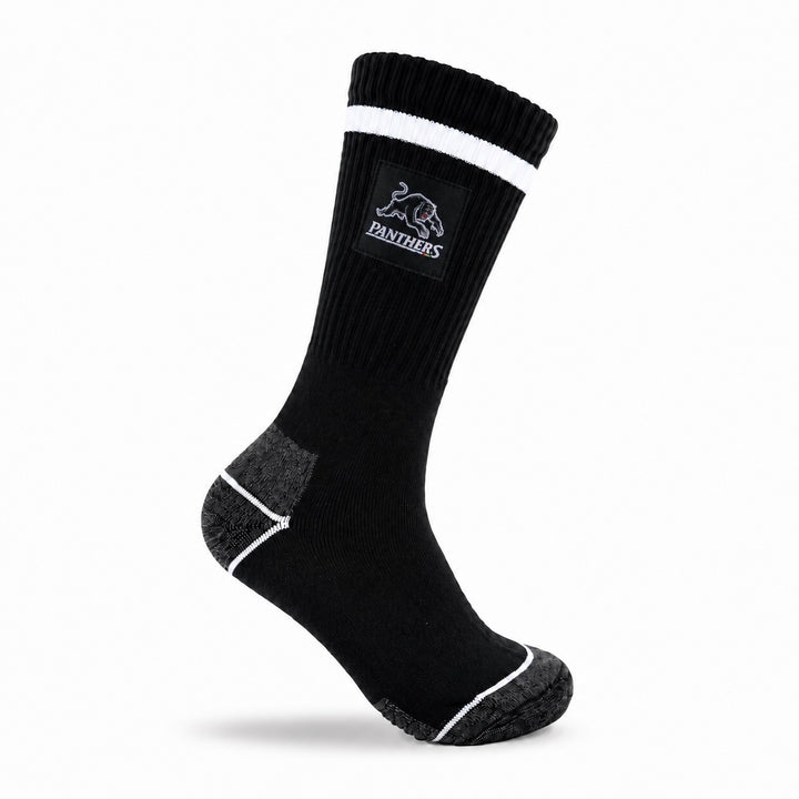NRL Penrith Panthers 2Pk Heavy Duty Work Sock