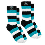 Load image into Gallery viewer, AFL Port Adelaide Power 2Pk Bed Socks - Womens
