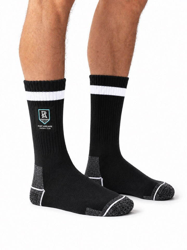 AFL Port Adelaide Power  2pk Heavy Duty Work Sock