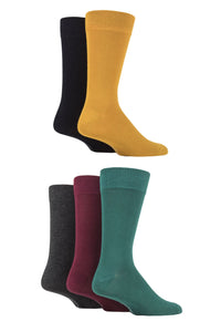 SOCKSHOP 5PK Plain Colours Bamboo Sock-Mens 7-11