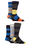 Load image into Gallery viewer, SOCKSHOP 5Pk Striped Bamboo Socks-Mens 7-11
