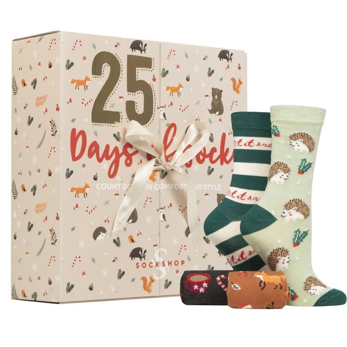 SOCKSHOP 25 Day Christmas Bamboo Sock Advent Calendar - Women's