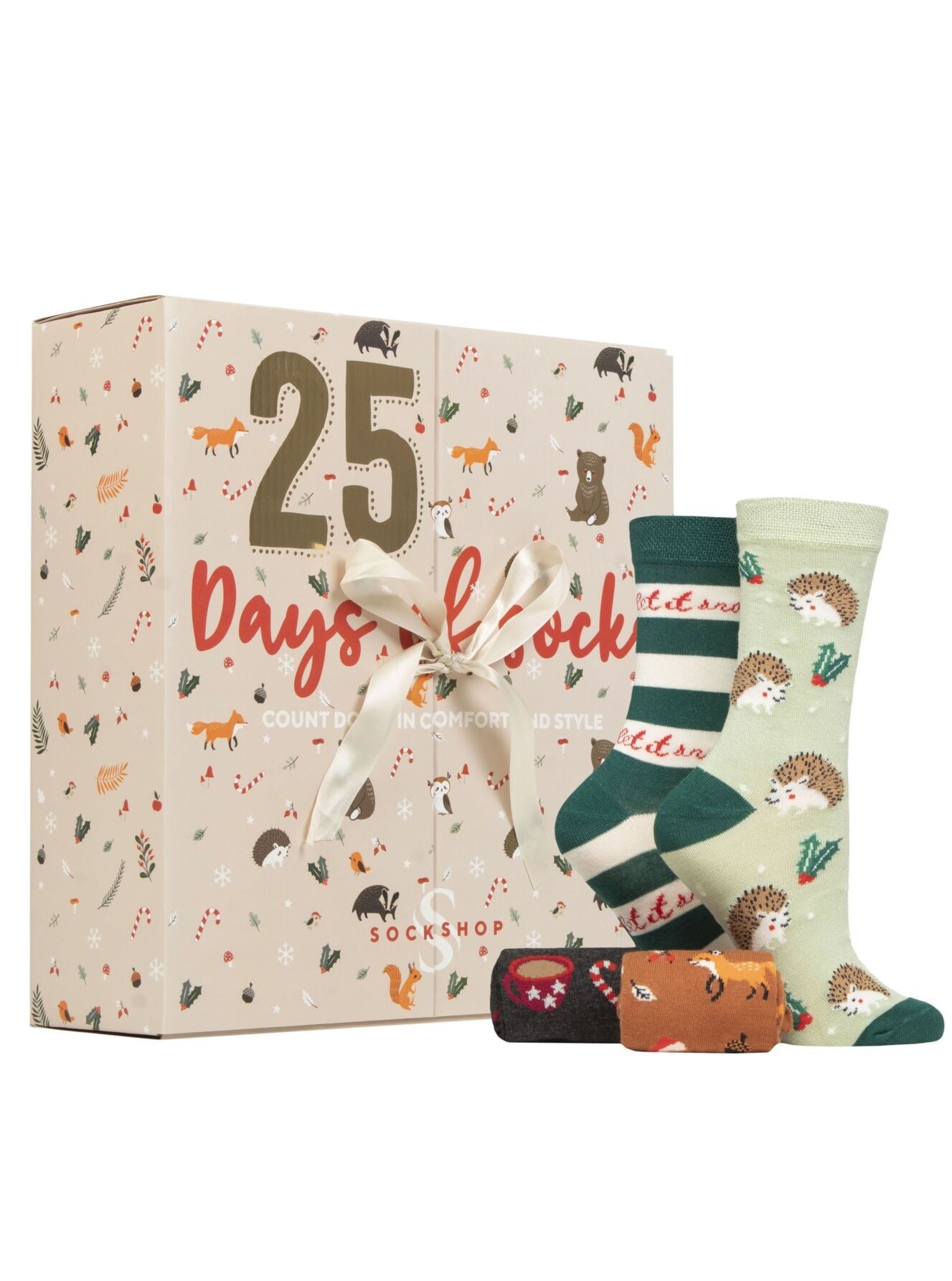 SOCKSHOP 25 Day Christmas Bamboo Sock Advent Calendar 2023 - Women's