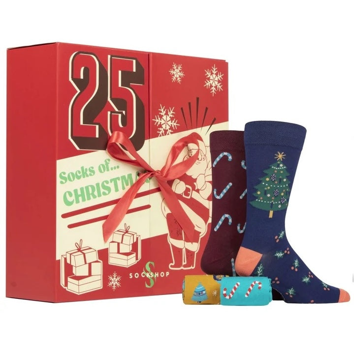 SOCKSHOP 25 Day Christmas Bamboo Sock Advent Calendar - Men's