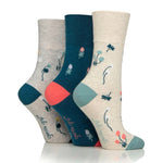 Load image into Gallery viewer, GENTLE GRIP 3Pk RHS Crew Socks - Womens
