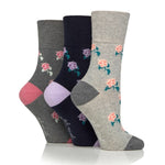 Load image into Gallery viewer, GENTLE GRIP 3Pk RHS Crew Socks - Womens
