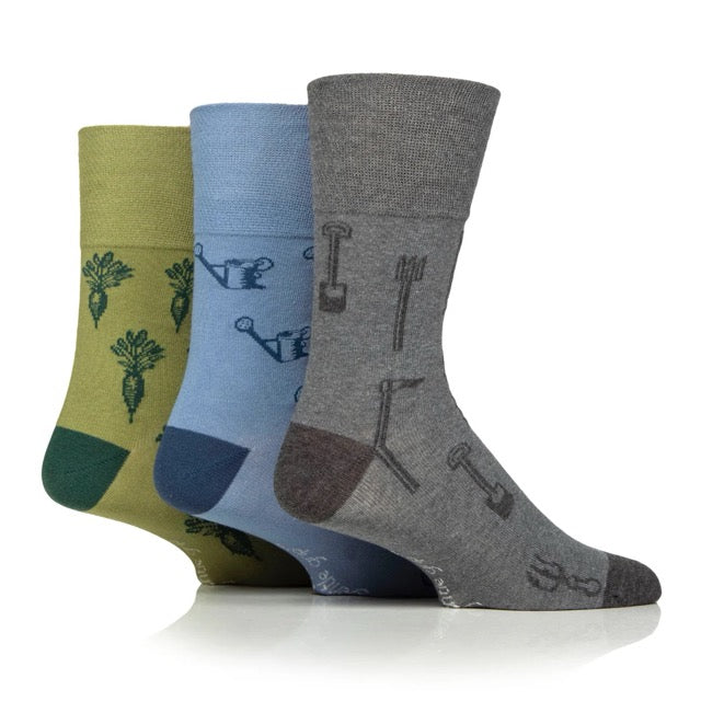 GENTLE GRIP 3Pk RHS Crew Socks - Mens