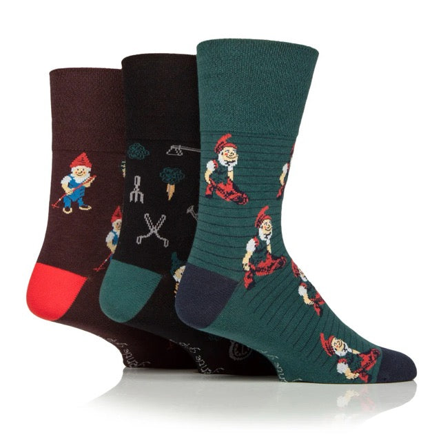 GENTLE GRIP 3Pk RHS Crew Socks - Mens