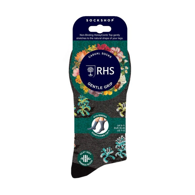 GENTLE GRIP 3Pk RHS Bamboo Crew Socks - Mens