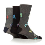Load image into Gallery viewer, GENTLE GRIP 3Pk RHS Bamboo Crew Socks - Mens
