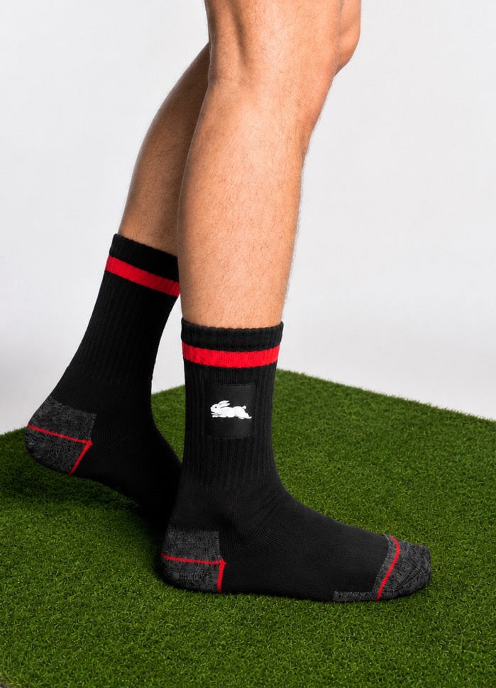 NRL South Sydney Rabbitohs 2Pk Heavy Duty Work Sock