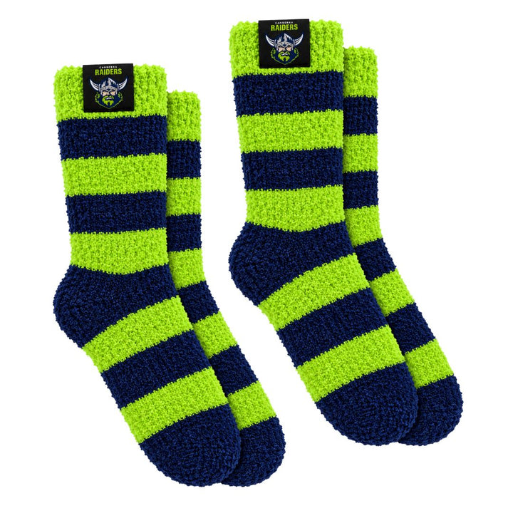 NRL Canberra Raiders 2Pk Bed Socks