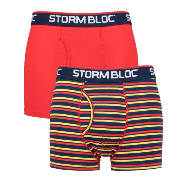 STORM BLOC 2PK Bamboo Blend Fitted Trunks - Men's