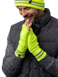HEAT HOLDERS WorkForce Fingerless Thermal Gloves with Reflective Stripe