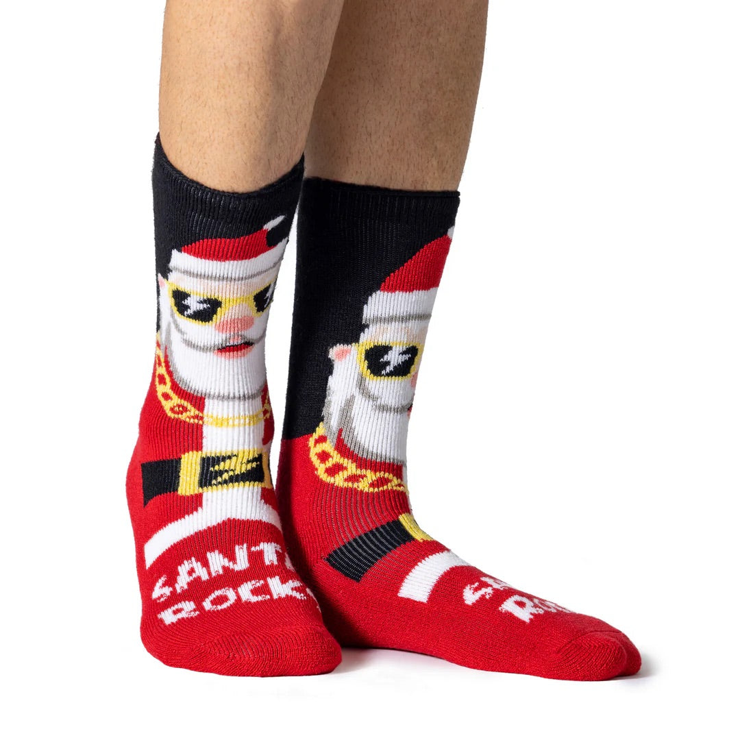 HEAT HOLDERS Lite Christmas Socks - Mens 6-11